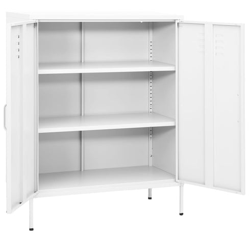 Lady Jillian -  Storage Cabinet White 80x35x101,5 cm Steel - Model 3